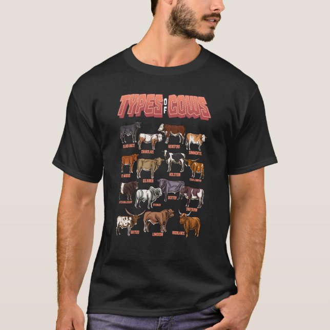 Rinderzuchtbetriebe Heifer Bull Bauer und T-Shirt (Vorderseite)