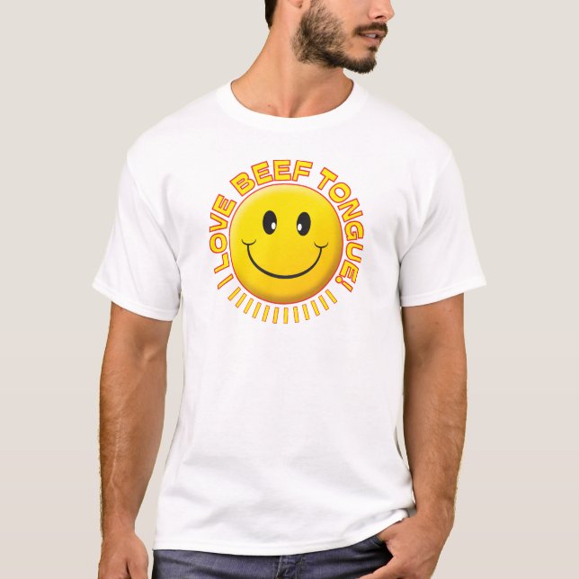 Rinderzunge-Lächeln T-Shirt (Vorderseite)
