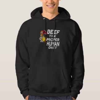 Rindfleisch Die Richtige Menschliche Ernährung F Hoodie