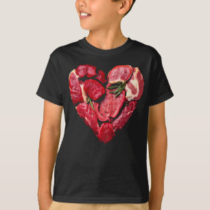 Rindfleisch Fleisch liebt rohe GRILLEN T-Shirt
