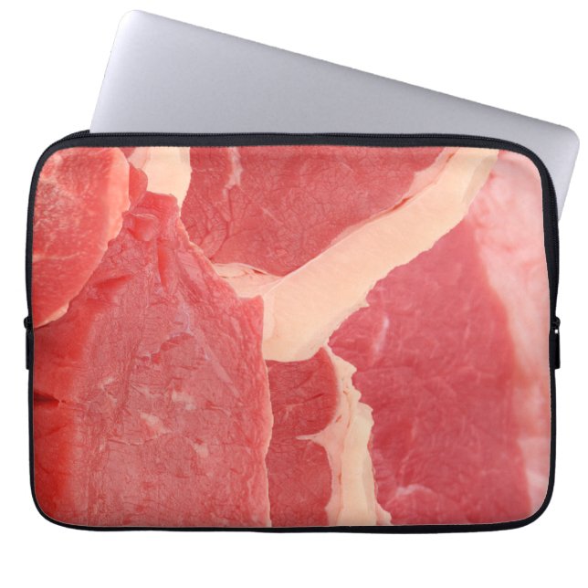 Rindfleisch Laptopschutzhülle (Vorderseite)