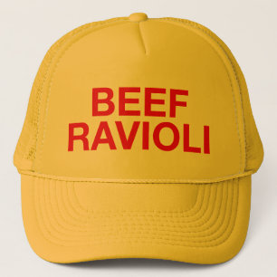 RINDFLEISCH-RAVIOLI-Spaßslogan-Fernlastfahrerhut Truckerkappe