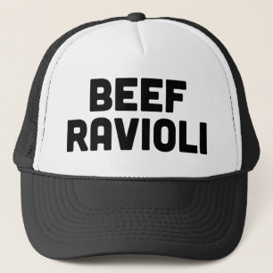RINDFLEISCH-RAVIOLI-Spaßslogan-Fernlastfahrerhut Truckerkappe