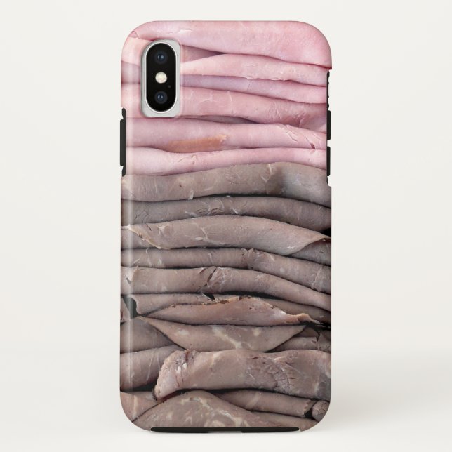 Rindfleisch und Schinken Case-Mate iPhone Hülle (Rückseite)