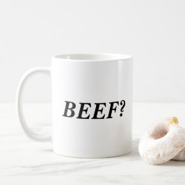 RINDFLEISCH? Wort-Tasse Kaffeetasse