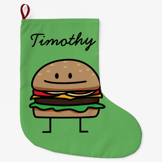 Rindfleischkäsebrötchen Hackfleisch des Großer Weihnachtsstrumpf (Vorderseite)