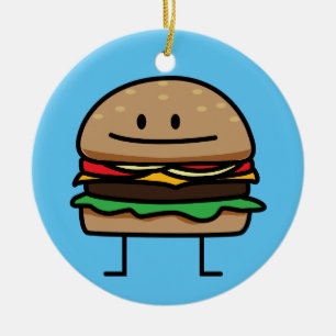 Rindfleischkäsebrötchen Hackfleisch des Keramik Ornament