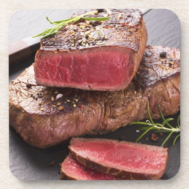 Rindfleischsteak Untersetzer (Vorderseite)
