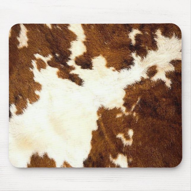 Rindleder-Druck-Cowboy oben! Mousepad (Vorne)
