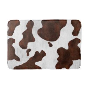 Rindleder-Imitat-Haar-Western-Leder-gepunktetes Badematte