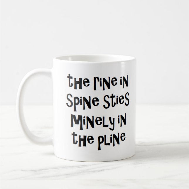 rine dans la tasse de café de la colonne vertébral (Gauche)