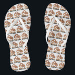 Ring-a-Ding-Bride Bachelorette Funny-Gag-Geschenk Flip Flops<br><div class="desc">Das Design ist eine originelle Marker-Abbildung von schmackhaften goldbraunen Zwiebelringen mit RING A DING in einem lustigen Schriftart. Ideal für eine Braut, Brautparty, Hochzeit, Verlobung oder ein lustiges Junggeselinnen-Abschied Geschenk! Sehen Sie nicht, wonach Sie suchen? Brauchen Sie Hilfe bei der Anpassung? Klicken Sie auf "Kontakt mit diesem Designer", um etwas...</div>