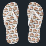Ring-a-Ding-Bride Bachelorette Funny-Gag-Geschenk Flip Flops<br><div class="desc">Das Design ist eine originelle Marker-Abbildung von schmackhaften goldbraunen Zwiebelringen mit RING A DING in einem lustigen Schriftart. Ideal für eine Braut, Brautparty, Hochzeit, Verlobung oder ein lustiges Junggeselinnen-Abschied Geschenk! Sehen Sie nicht, wonach Sie suchen? Brauchen Sie Hilfe bei der Anpassung? Klicken Sie auf "Kontakt mit diesem Designer", um etwas...</div>