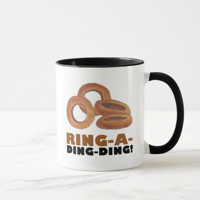 Ring-A-Ding-Zwiebelring Junk Food Feinschmecker Gi Tasse (Rechts)
