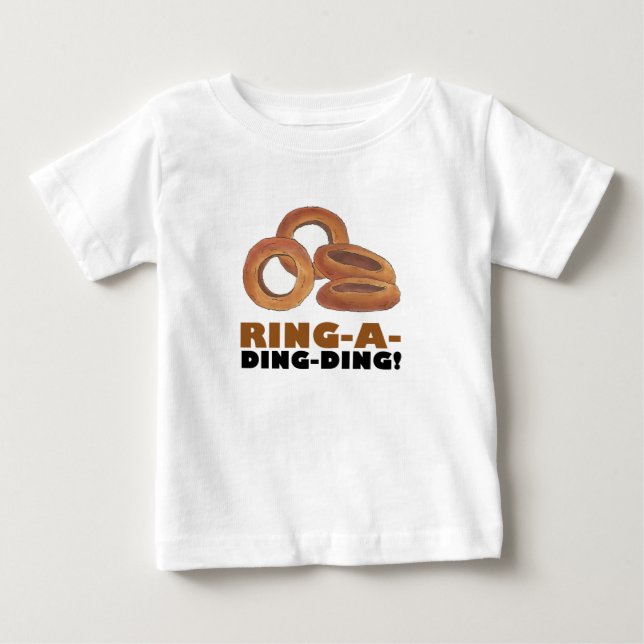 Ring-A-Ding-Zwiebelring Rings Junk Food Feinschmec Baby T-shirt (Vorderseite)
