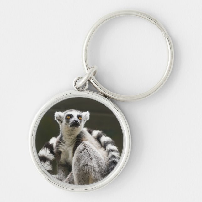 Ring-angebundener Lemur Schlüsselanhänger (Vorne)