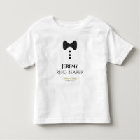 Ring Bearer Black Krawatte Wedding Young Child T -