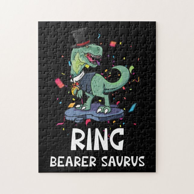 Ring Bearer Dinosaur Rex Wedding Party (Vertikal)
