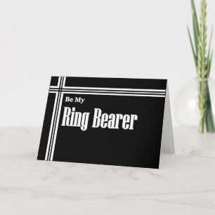 RING BEARER Hochzeitseinladung mit Streifen Einladung
