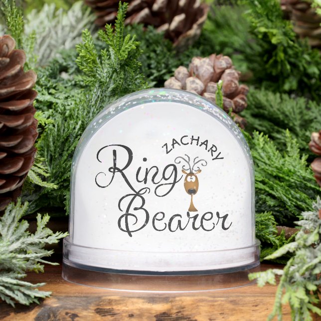 Ring Bearer Reindeer Christmas Schneekugeln (Winter)