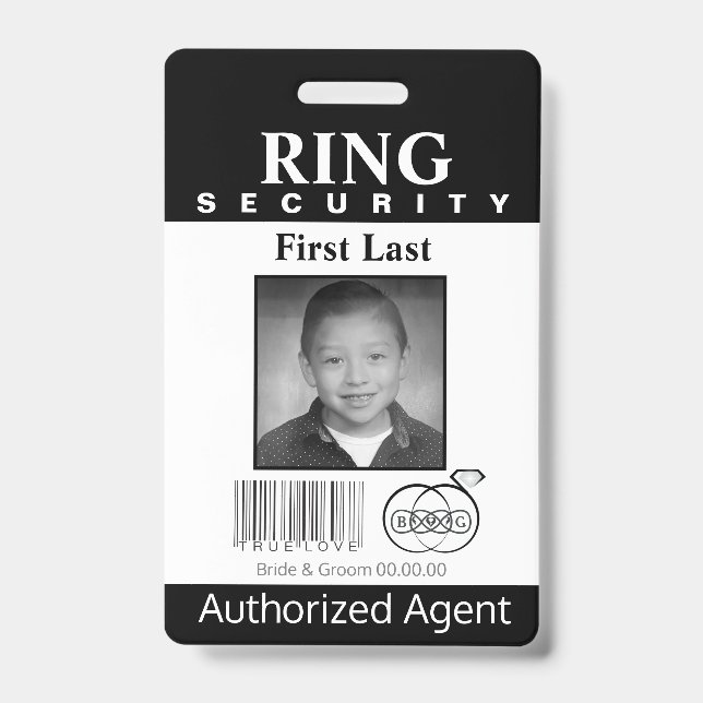 Ring Bearer Security Abzeichen Ausweis (Vorderseite)