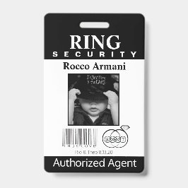 Ring Bearer Security Abzeichen Ausweis