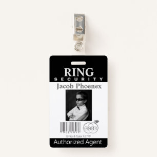 Ring Bearer Security Abzeichen Ausweis