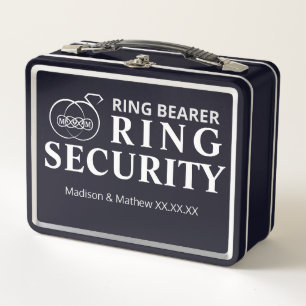 Ring Bearer Security Box Metall Brotdose
