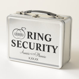Ring Bearer Security Box Metall Brotdose