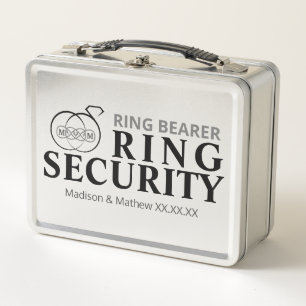 Ring Bearer Security Box Metall Brotdose