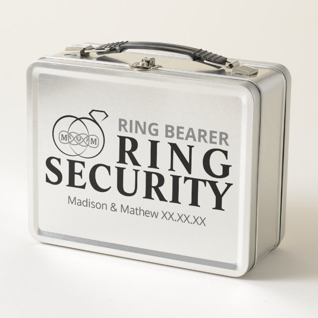 Ring Bearer Security Box Metall Brotdose (Vorderseite)