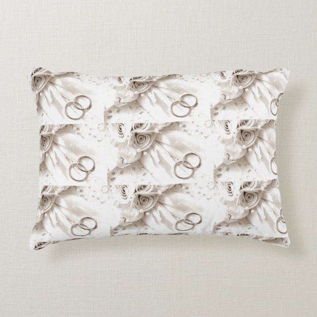**** RING BEARER'S PILLOW*** FÜR NEWLYWEDEN DEKOKISSEN (Vorderseite)