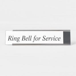 Ring Bell für den Service-Schreibtisch Schreibtischnamensplakette