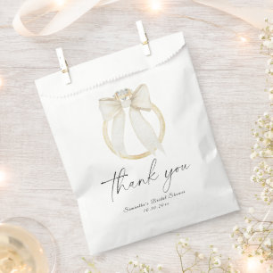 Ring Bow Sie bindet das Knoten Brautparty dank Geschenktütchen