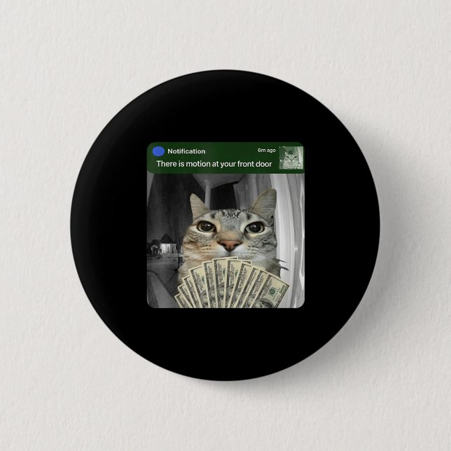 Ring Cat With Motion Meme  Button (Vorderseite)