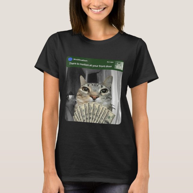 Ring Cat With Motion Meme  T-Shirt (Vorderseite)