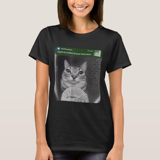 Ring Cat With Motion Meme  T-Shirt (Vorderseite)