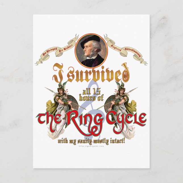 Ring Cycle Survivor Postkarte (Vorderseite)