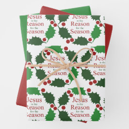Ring des Heiligen Jesus Grund für den Saisonaufent Geschenkpapier Set