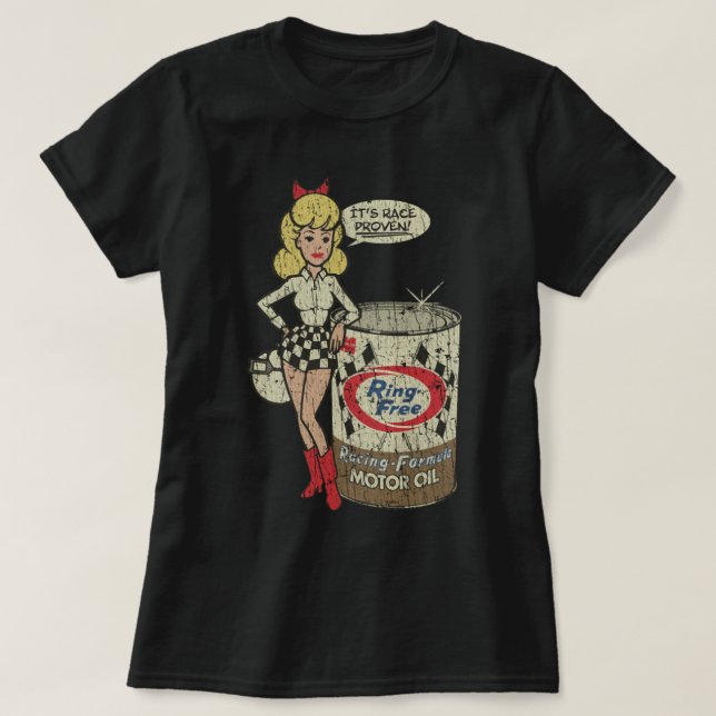 Ring Free Oil Race Proven 1923 T - Shirt (Design vorne)