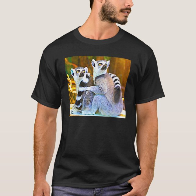 Ring gezegelter Lemur von der Insel Madagaskar II T-Shirt (Vorderseite)