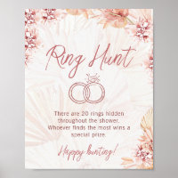 Ring Hunt Boho Bohemisch Bridal Polterabend Game