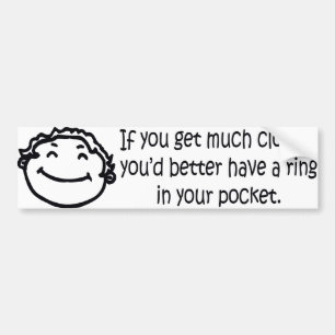 RING IN POCKET AUTOAUFKLEBER