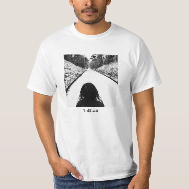 Ring-Mädchen-verschwindender Punkt-T-Shirt T-Shirt (Vorderseite)