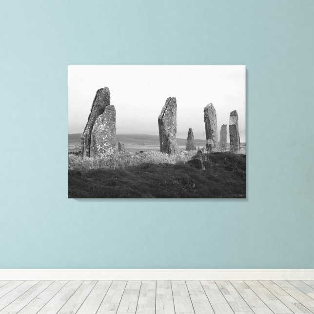 Ring of Brodgar Canvas Print Leinwanddruck (Insitu (Holzboden))