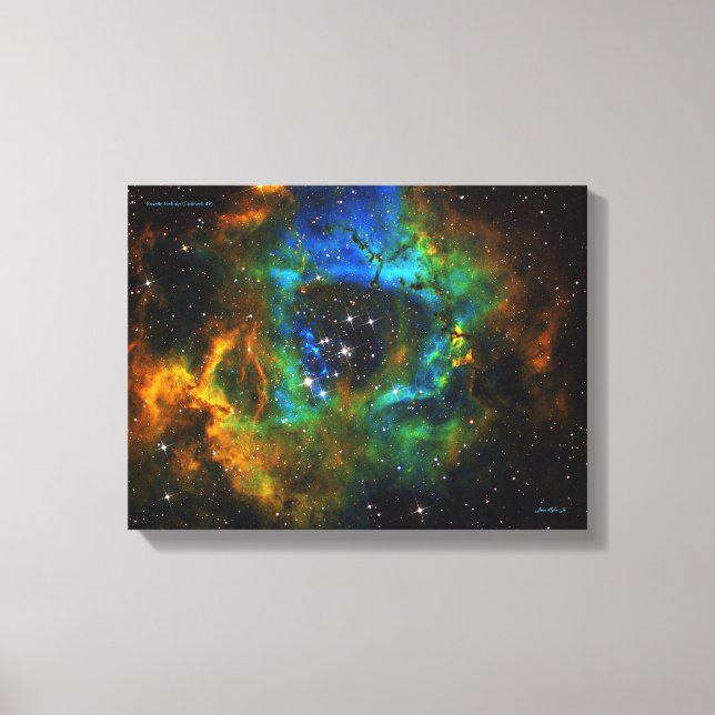 Ring of God - Rosette Nebula - Small Canvas Print Leinwanddruck (Vorderseite)