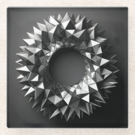 ring of irregular pyramides glasuntersetzer