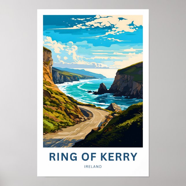 Ring of Kerry Ireland Travel Print Poster (Vorne)