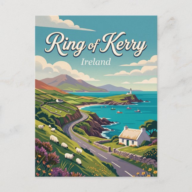 Ring of Kerry Irland Postkarte (Vorderseite)