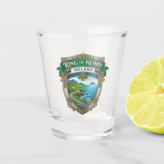 Ring of Kerry Irland Schnapsglas (Vorderseite)